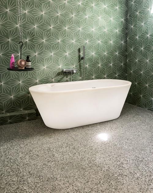 Terrazzo im Badezimmer