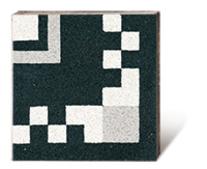 VIA Via Terrazzoplatte 730460 in schwarz weiß