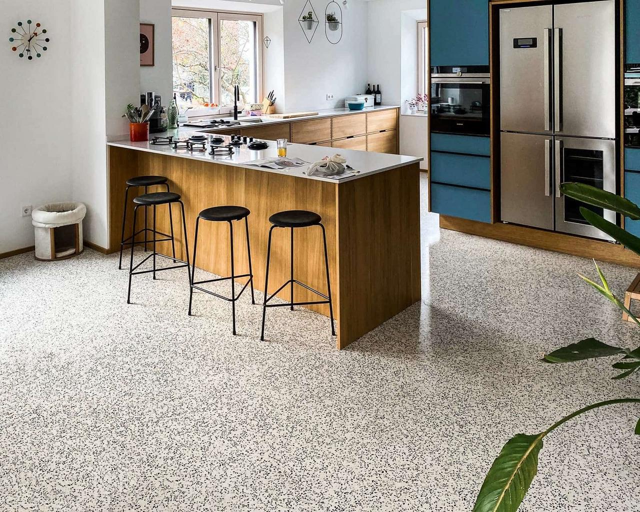 VIA Terrazzo in der Wohnküche VIA Terrazzo in der Wohnküche