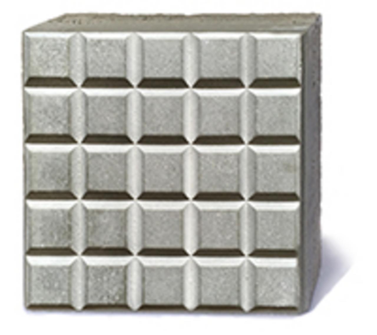 VIA Produkt AP10 Trottoirplatte Betonplatte Gartenplatte 20x20cm, grafisches Muster, Schokoladenmuster, Waffelmuster 