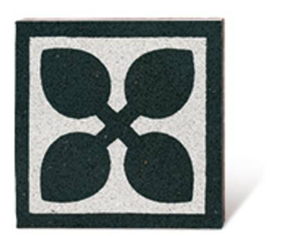 VIA Via Terrazzoplate 711160 weiß schwarz  