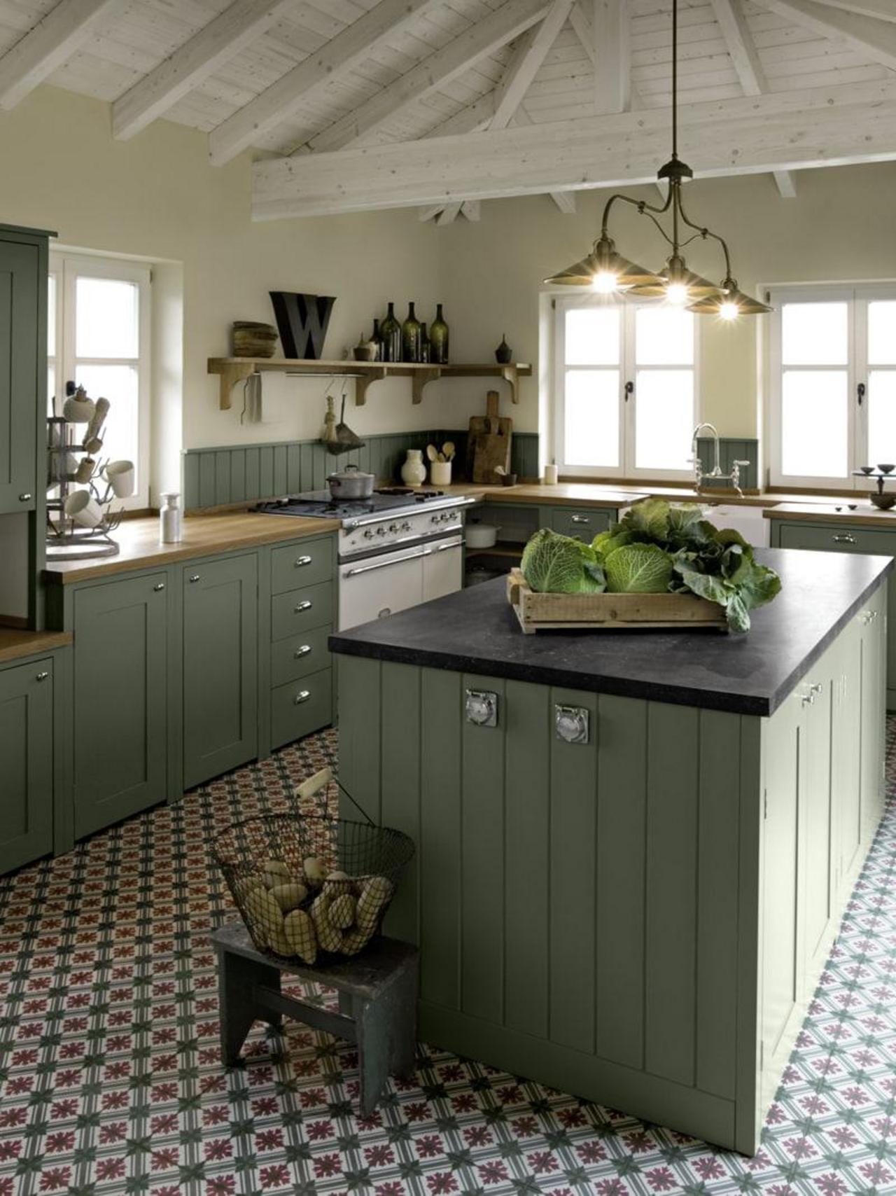 Burgundplatte in einer Küche Burgundplatte in einer Küche