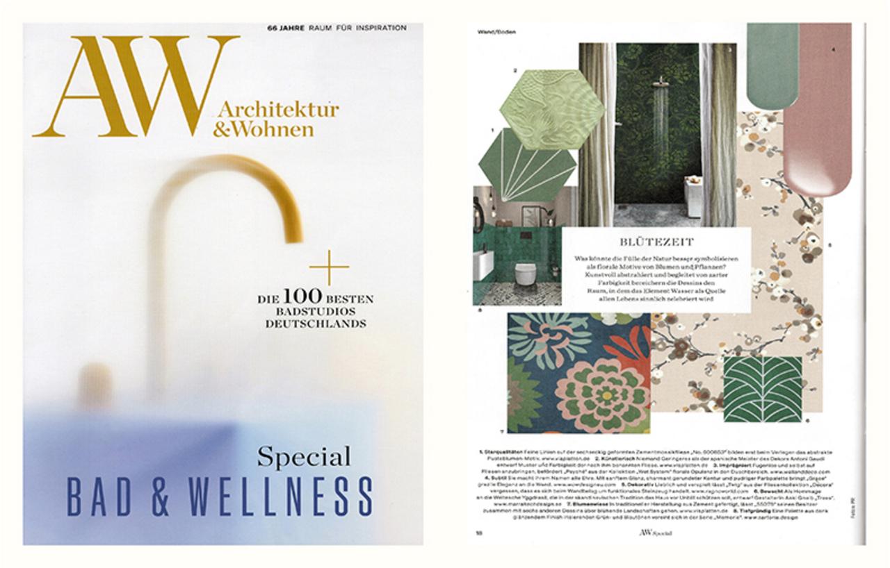 Abbildung Cover der Zeitschrift AW mit einem Bericht über VIA Produkte