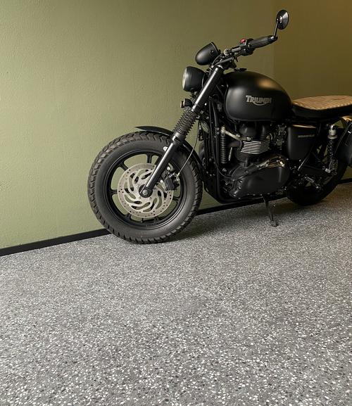 Terrazzo in der Garage