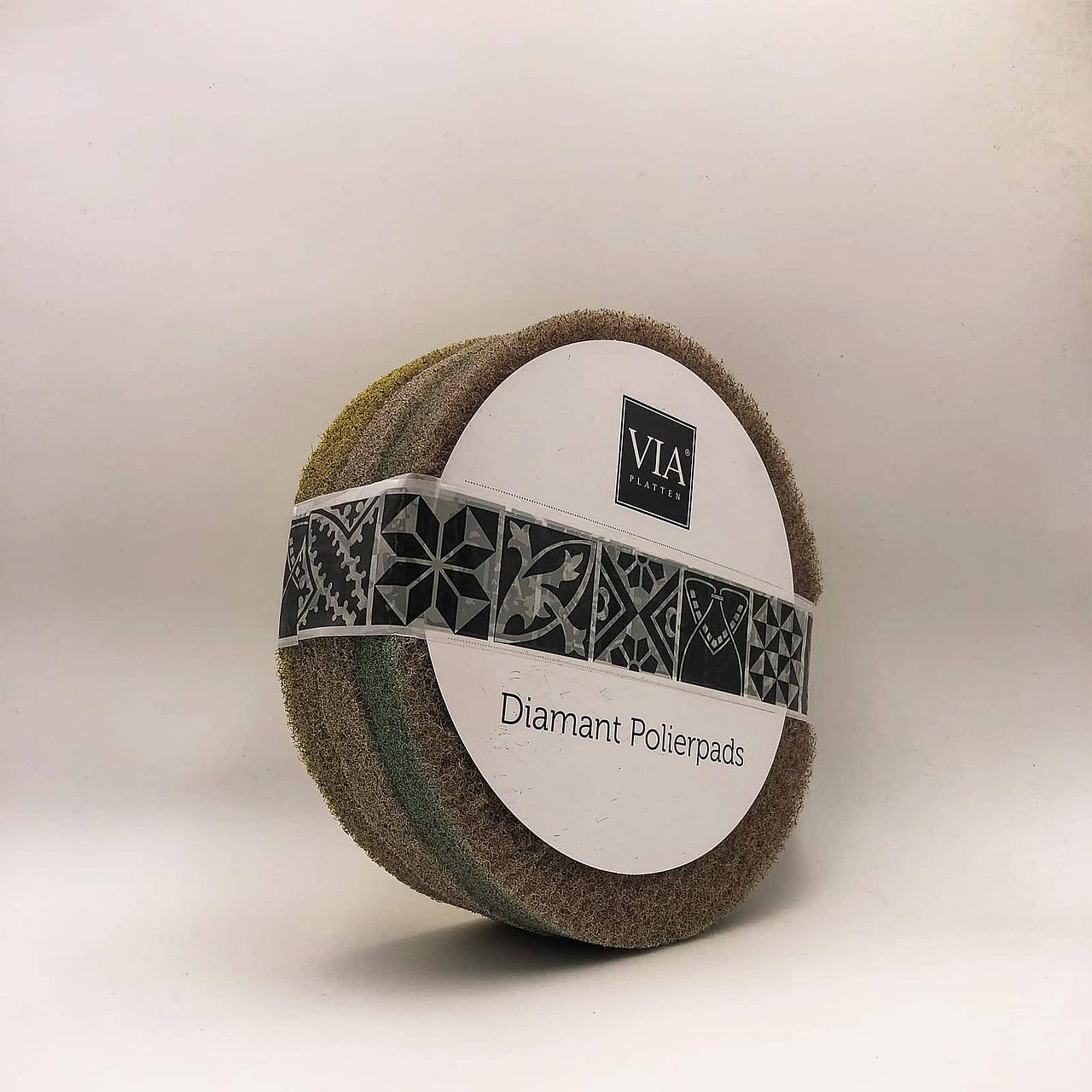 Zementfliesen pflegen mit Diamantpolierpads 