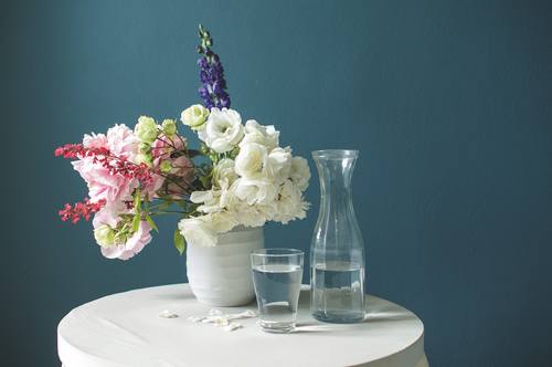 N° 712 Petrolblau mit Blumenwiese