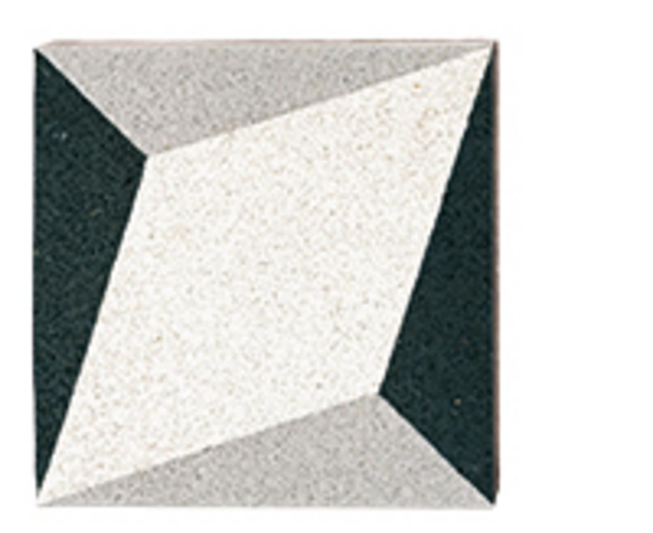 VIA Via Terrazzoplatte N° 710701 in schwarz-weiß Optik