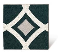 VIA Via Terrazzoplatte 710301 in schwarz weiß