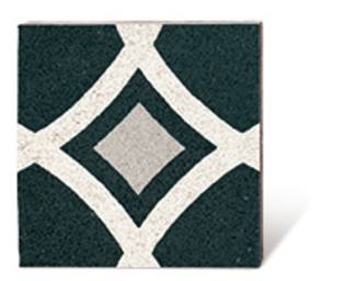 VIA Via terrazzo panel 710301 in black and white 