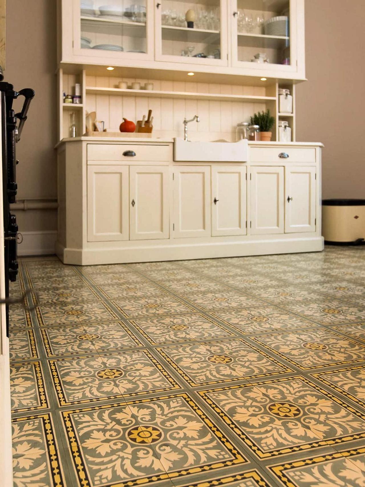 Gründerzeitfliese in einer Küche Gründerzeitfliese in einer Küche